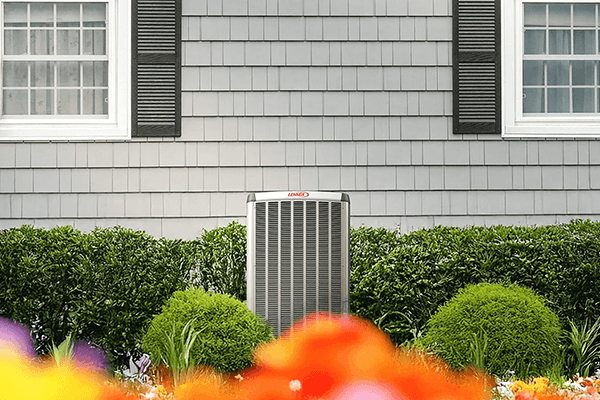 Lennox heat pump outside a North Vancouver home